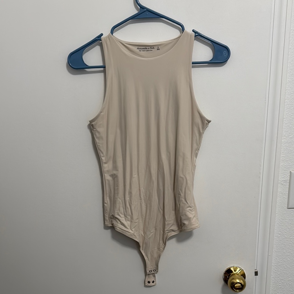 Neutral Beige Women's Tank Top / Bodysuit